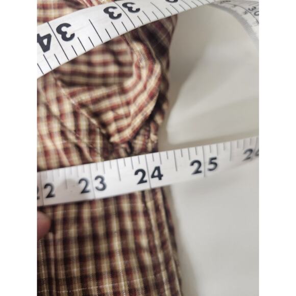 Columbia Mens X-Large Brown Nylon Long Sleeve Chest Pocket Hike Fish - Picture 8 of 13